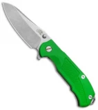 Hinderer Knives MP-1 Frame Lock Flipper Knife Lime Green G-10 (3.375" Stonewash)