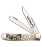 Case Elk Trapper Knife 4.125" White Bone (6254 SS) 50438