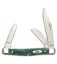 Case Medium Stockman Traditional Pocket Knife 3.625"  Green Sparkle (10344 SS)