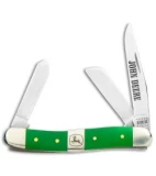 Case John Deere Stockman Traditional Knife 3.625" Green Polymer (4318 SS) 15763