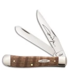Case Cutlery John Wayne Trapper Traditional Pocket Knife 4.125" Smooth Curly Oak