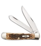 Case Cutlery Trapper Traditional Knife 4.125" Amber Bone (6254 SS) 06540