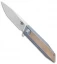 Bestech Knives Shogun Flipper Knife Blue/Bronze Ti (3.7" SW) BTK BT1701D
