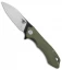 Bestech Knives Beluga Liner Lock Knife Green G-10 (3" Black, Satin) BG11B-1