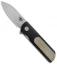 Bestech Knives Pebble Liner Lock Knife Black/Brown G-10 (2.8" Stonewash) BG07B