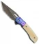 Nova Blades Custom Nomad V1 Knife Westinghouse/Mokuti (3.6" Colored Stonewash)