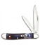 Case Cutlery Peanut Traditional Knife 2.875" Blue/Red Kirinite (10220 SS) 11208