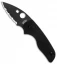 Spyderco Lil' Native Compression Lock Knife G-10 (2.5" Black Serr) C230GSBBK