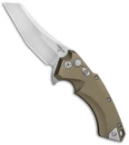 Hogue Knives X5 Wharncliffe Flipper Knife FDE (3.5" Stonewash) 34564