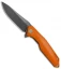Rike Knife 801GO Kwaiken Frame Lock Knife Orange G-10 (3.75" Gray)
