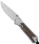 Chris Reeve Small Sebenza 21 Folding Knife w/ Striped Platan (2.94" Satin)