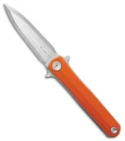 Stedemon HAN Folder Liner Lock Knife Orange G-10 (3.75" Satin) STEC0502