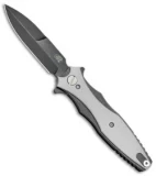 Hinderer Knives Maximus Bayonet Flipper Knife Gray G-10 (3.5" Battle Black)