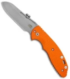 Hinderer Knives XM Slippy Sheepsfoot Slip Joint Knife Orange G-10 (3" Working)