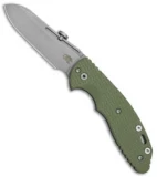 Hinderer Knives XM Slippy Sheepsfoot Slip Joint Knife OD Green G-10 (3" Working)