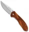 Remington Heritage Clip Point Liner Lock Knife Brown Wood (2.75" Satin) R40001