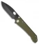 Medford 187DP Frame Lock Knife OD Green G-10 (4.25" Black PVD) MKT