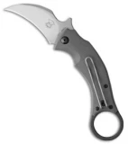 Bastinelli Creations Black Bird Liner Lock Knife Gray G-10 (2.5" Stonewash)