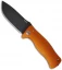 LionSteel Knives SR1-Al Knife Orange Aluminum Folding (3.7" Black Plain)