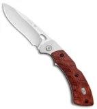 Buck Open Season Folding Skinner Lockback Knife Red Wood (3.75" Satin) 0556RWS