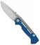 Demko Knives AD-15MG Scorpion Lock Knife Blue G-10 (3.75" Satin)
