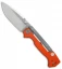 Demko Knives AD-15MG Scorpion Lock Knife Orange G-10 (3.75" Satin)