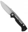Demko Knives AD-15MG Scorpion Lock Knife Black G-10 (3.75" Satin)