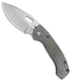 Trouble Blades Custom Mofo L Knife Frag Ti #007 (4.125" CruWear Swedge)