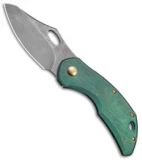 Olamic Cutlery Busker Semper Frame Lock Knife Kinetic Rainforest (2.5" Acid SW)