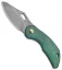 Olamic Cutlery Busker Semper Frame Lock Knife Kinetic Rainforest (2.5" Acid SW)