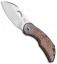Olamic Cutlery Busker Largo Frame Lock Knife Purple Molten Ti (2.5" Satin)