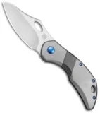 Olamic Cutlery Busker Semper Frame Lock Knife Ti/Zirc (2.5" Satin)