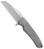 Desert Blade Works Abrams Custom Frame Lock Knife Titanium (3.25" Satin)