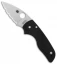 Spyderco Lil' Native Compression Lock Knife Black G-10 (2.5" Full Serr) C230GS