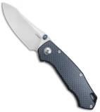 Custom Knife Factory Malyshev Farko CF Knife Blue G-10 (3.5" Satin)