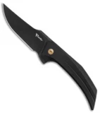 Reate Tashi Bharucha Starboy Frame Lock Knife Black Titanium (3.25" Black PVD)