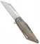 HEAdesigns Wingman Flipper Frame Lock Knife Bronze Titanium (3.5" Two-Tone)