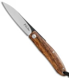 Kansei Matsuno Custom F021 Small Friction Folder Knife Ironwood (2.625" Satin)