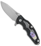 Hinderer Knives Jurassic Knife Raptor Eye Black G-10 (3.375" Working Finish)