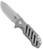 Hinderer Knives Half Track Osseus Knife Gray Ti (2.75" Working Finish)