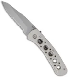 CRKT 14K Summit Mt. Rainier Liner Lock Knife (2.875" Bead Blast Serr) 6612N