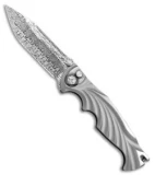 Brian Tighe Custom Tighe Breaker Clip Integral Automatic Knife (4" Damascus)