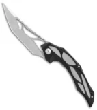 Brous Blades Isham Echelon Flipper Liner Lock Knife Black G-10 (4.1" Stonewash)