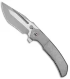 Peter Rassenti Custom Satori Flipper Knife Ti/Moku Ti Collar & Clip (3.5" SW)