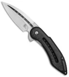 Begg Steelcraft Series Glimpse 7.0 Black G-10/CF (3.75" Polish Fluted)