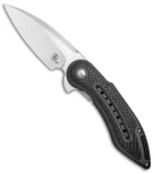 Begg Steelcraft Series Glimpse 7.0 Knife Black G-10/CF (3.5" Polish)