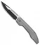 We Knife Co. Slipstream Frame Lock Knife Gray Ti (3.75" Black) 714B