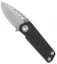 EOS Prawn Friction Folder Knife Black Aluminum (2.1" Stonewash)