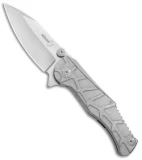 Boker Plus Dreed Frame Lock Knife Titanium (3.5" Stonewash)  01BO616