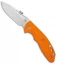 Hinderer Knives XM Slippy Slicer Slip Joint Knife Orange G-10 (3" Stonewash)